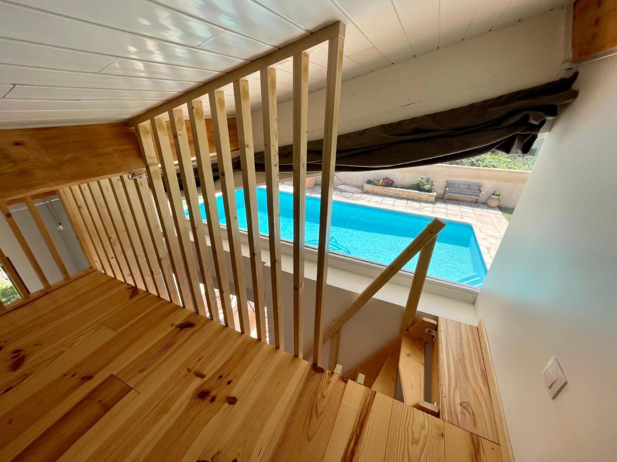 Annexe des Pins - studio gîte avec piscine&climatisation Villeneuve-lès-Béziers Extérieur photo
